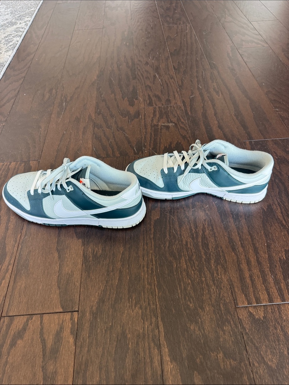 Nike Low-Top Sneakers in Teal and White
